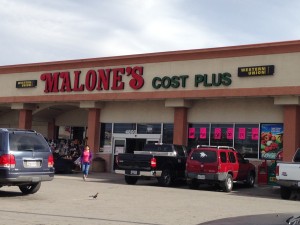 Malone's is near Jubilee Park. But Interstate 30 separates the grocery store from the neighborhood. Photo/Courtney Collins