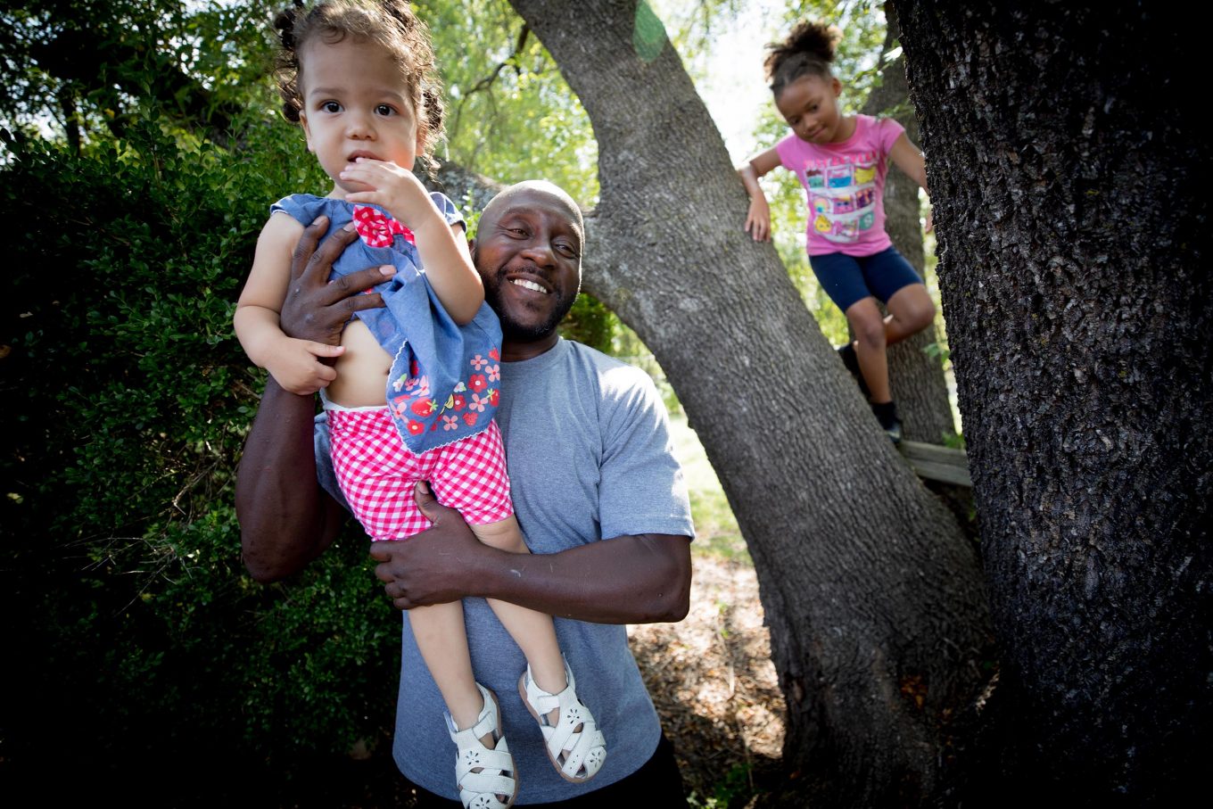 Before going to prison, Marc Wilson was set up to pass on wealth-building opportunities to his children and grandchildren, like a house and tuition help. / Photos: Allison V. Smith for KERA